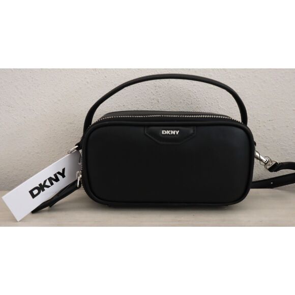 DKNY R52EZL37-BSV Black O/S PU Leather Naria DZ Top Handle/Crossbody Bag - Picture 4 of 16